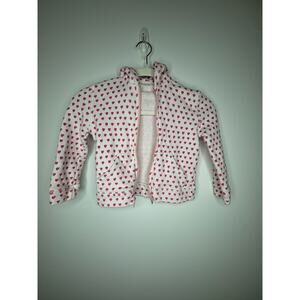 Roller Rabbit Kids Hearts Zip Up Jacket Size 6